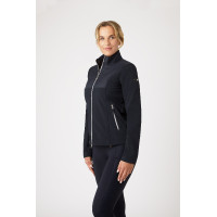 Casaco softshell híbrido Horze Maeve feminino Azul-marinho escuro