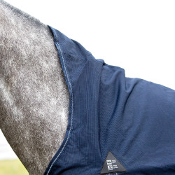 Capa de chuva Horze Avalanche Pro forrada com lã polar Azul Capa de chuva Horze Avalanche Pro forrada com lã polar Azul