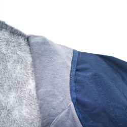 Capa de chuva Horze Avalanche Pro forrada com lã polar Azul Capa de chuva Horze Avalanche Pro forrada com lã polar Azul