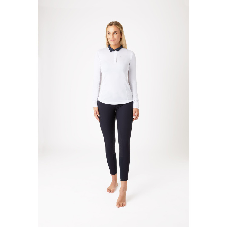 Polo de manga comprida Blaire Horze feminino Polo de manga comprida Blaire Horze feminino