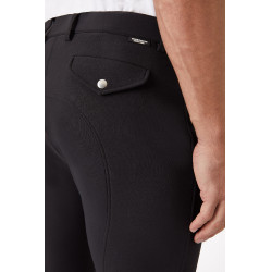 Calça com reforços de silicone Horze Grand Prix masculino Preto Calça com reforços de silicone Horze Grand Prix masculino Preto