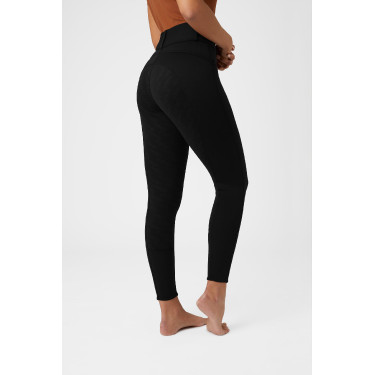 Calça de equitação térmica com silicone no assento completo Mia feminina Horze Calça de equitação térmica com silicone no assento completo Mia feminina Horze