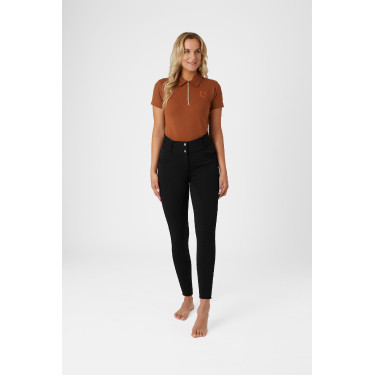 Calça de equitação térmica com silicone no assento completo Mia feminina Horze Calça de equitação térmica com silicone no assento completo Mia feminina Horze