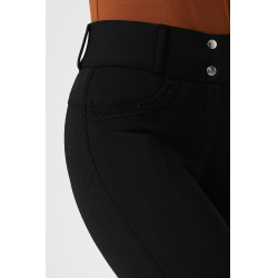 Calça de equitação térmica com silicone no assento completo Mia feminina Horze Calça de equitação térmica com silicone no assento completo Mia feminina Horze