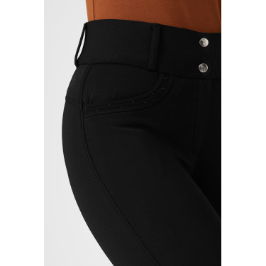 Calça de equitação térmica com silicone no assento completo Mia feminina Horze Calça de equitação térmica com silicone no assento completo Mia feminina Horze