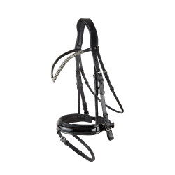 Cabeçada anatômica Grayson Horze com strass Cabeçada anatômica Grayson Horze com strass