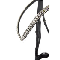 Cabeçada anatômica Grayson Horze com strass Preto / preto