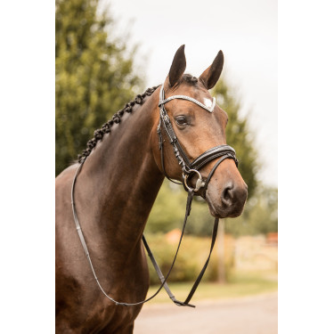 Cabeçada anatômica Grayson Horze com strass Cabeçada anatômica Grayson Horze com strass