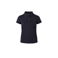Polo de competição de manga curta Claudine feminino B Vertigo Azul-marinho escuro