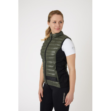 Colete de equitação ultraleve sem mangas B Vertigo Sia feminino Verde hera Colete de equitação ultraleve sem mangas B Vertigo Sia feminino Verde hera