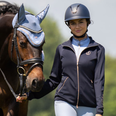 Cardigã Imperial Riding Sporty Sparks Marinho Azul-marinho