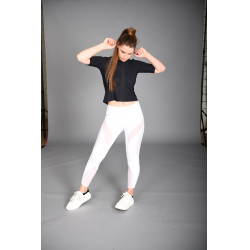 Legging de equitação Euro-Star Flying Figure FullGrip Branco