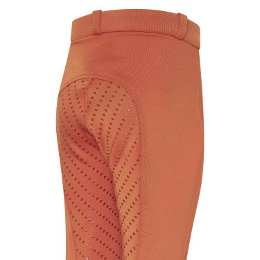 Calça de equitação infantil Easy Rider Joy FullGrip Cinábrio escuro Laranja Calça de equitação infantil Easy Rider Joy FullGrip Cinábrio escuro Laranja