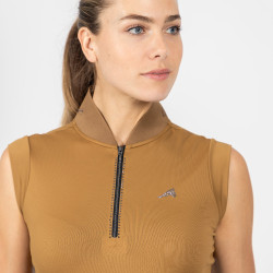 Top Euro-Star Ramona sem mangas Sépia Castanho