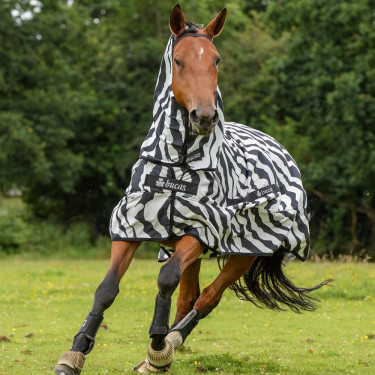 Capa anti-moscas Bucas Sweet-itch Zebra Capa anti-moscas Bucas Sweet-itch Zebra