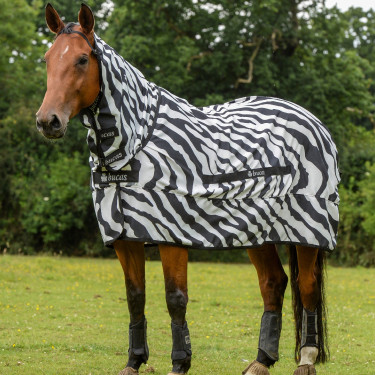 Capa anti-moscas Bucas Sweet-itch Zebra Capa anti-moscas Bucas Sweet-itch Zebra