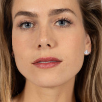 Brinco com logotipo HV Polo Lotta Prata