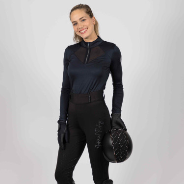 Polo em tecido Imperial Riding Gaby Preto