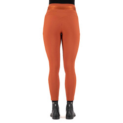 Calça de equitação Euro-Star Athletic Luxe FullGrip Cinábrio escuro Laranja Calça de equitação Euro-Star Athletic Luxe FullGrip Cinábrio escuro Laranja