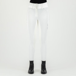 Calça de equitação Euro-Star Aurelia Competition Grip Connect Full Branco