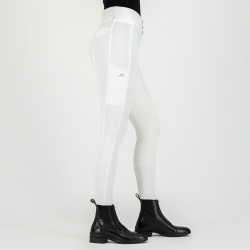 Calça de equitação Euro-Star Aurelia Competition Grip Connect Full Branco