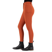 Calça de equitação Euro-Star Empressive FullGrip Cinábrio escuro Laranja Calça de equitação Euro-Star Empressive FullGrip Cinábrio escuro Laranja