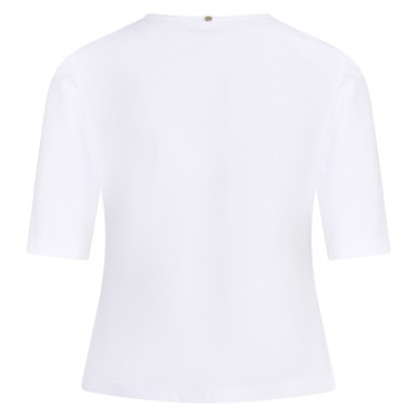 Polo de competição em malha Euro-Star Flying Flexible Branco Polo de competição em malha Euro-Star Flying Flexible Branco