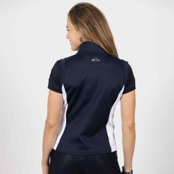 Colete sem mangas em tecido técnico HV Polo Mia Marinho Azul-marinho