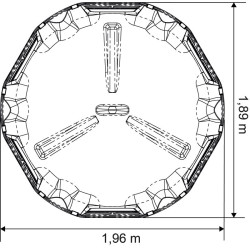 Ripe hexagonal RPE modelo médio La Gée Ripe hexagonal RPE modelo médio La Gée