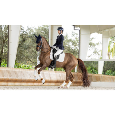 Almofada amortecedora LeMieux dressage square ProSorb 2 Bolsos Branco