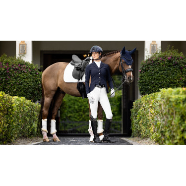 Almofada amortecedora LeMieux dressage square ProSorb 2 Bolsos Branco