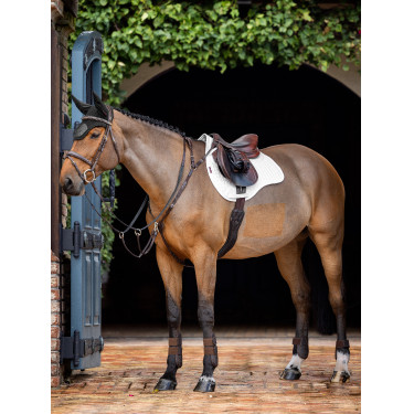 Almofada amortecedora LeMieux mista quadrada ProSorb 2 Bolsos Branco