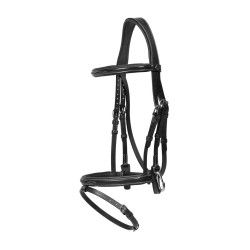 Bridão Muserola Combinada com Montantes com Mosquetões Working by Dy'on Preto Bridão Muserola Combinada com Montantes com Mosquetões Working by Dy'on Preto