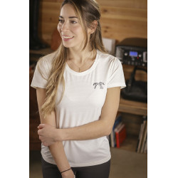 Camiseta Tecty Pénélope de mangas curtas Cru Branco Camiseta Tecty Pénélope de mangas curtas Cru Branco