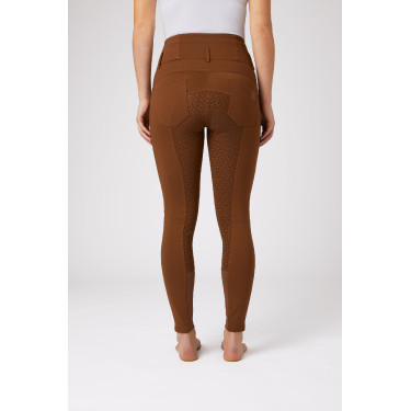 Calça de equitação cintura alta Tara silicone com grip completo feminino Horze Calça de equitação cintura alta Tara silicone com grip completo feminino Horze