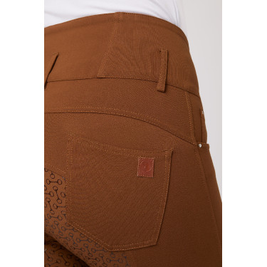 Calça de equitação cintura alta Tara silicone com grip completo feminino Horze Calça de equitação cintura alta Tara silicone com grip completo feminino Horze