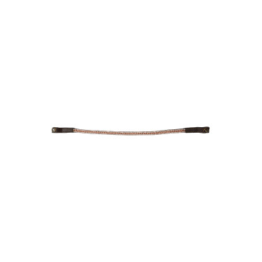 Frontal Horze Nancy Cristal com testadeira linha Horze Marrom / dourado rosado Frontal Horze Nancy Cristal com testadeira linha Horze Marrom / dourado rosado