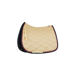 Almofada de sela mista B Vertigo Amory com monograma bordado B Vertigo Teck bege Amarelo