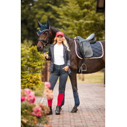 Sela de adestramento B Vertigo Amory com monograma bordado Marinho escuro Azul Sela de adestramento B Vertigo Amory com monograma bordado Marinho escuro Azul