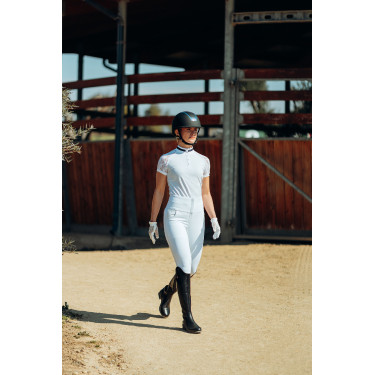 Luvas de equitação B Vertigo Rendadas femininas Branco