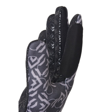 Luvas de equitação Horze Jorja Caviar preto Luvas de equitação Horze Jorja Caviar preto