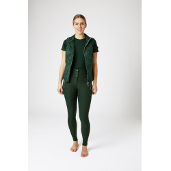 Colete acolchoado leve sem mangas Horze Martina feminino Verde floresta