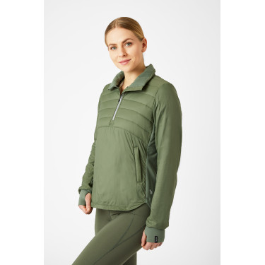 Anoraque híbrido Horze Annika, mulher Verde-oliva Anoraque híbrido Horze Annika, mulher Verde-oliva