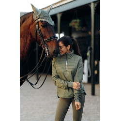 Anoraque híbrido Horze Annika, mulher Verde-oliva Anoraque híbrido Horze Annika, mulher Verde-oliva