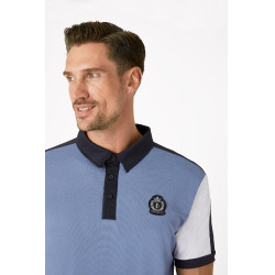 Polo funcional B Vertigo Alec para homem Azul infinito / branco