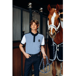 Polo funcional B Vertigo Alec para homem Azul infinito / branco