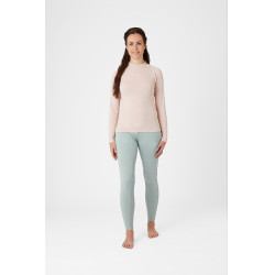 Top de treino Horze Gabriela feminino com proteção UV Rosa pêssego Bege