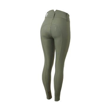 Calça de equitação Horze Indira cintura alta culote completo feminino Calça de equitação Horze Indira cintura alta culote completo feminino