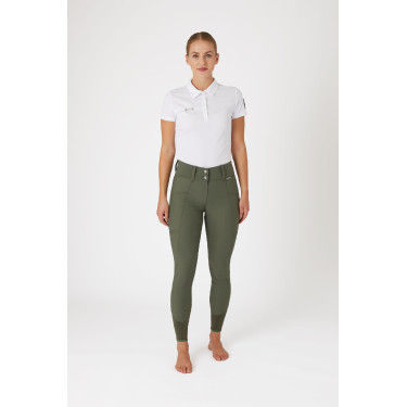 Calça de equitação Horze Indira cintura alta culote completo feminino Calça de equitação Horze Indira cintura alta culote completo feminino