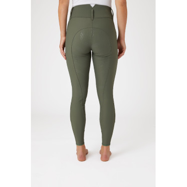 Calça de equitação Horze Indira cintura alta culote completo feminino Calça de equitação Horze Indira cintura alta culote completo feminino